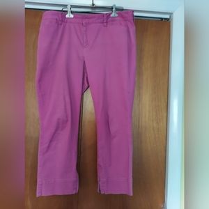 PINK CROPPED PANTS (Ann Taylor Loft)